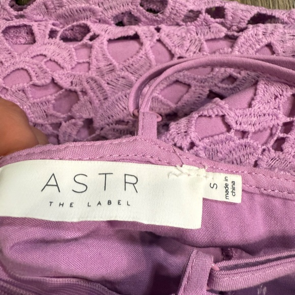 ASTR The Label Lace Overlay Midi A-Line Dress, Light Orchard, Size S, Dressy - Picture 15 of 15